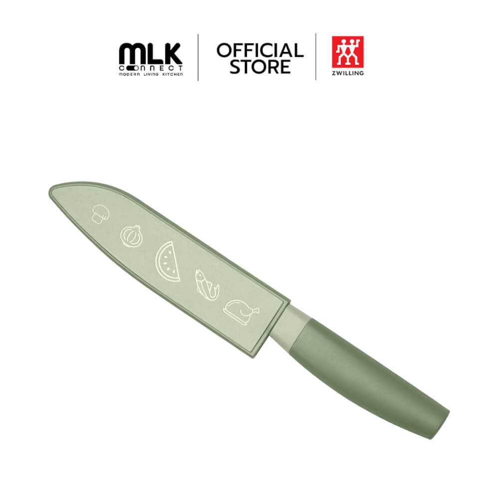 มีดซันโตกุสเตนเลสสตีล ZWILLING รุ่น NOW S  150 มม สีเขียว N1030008N